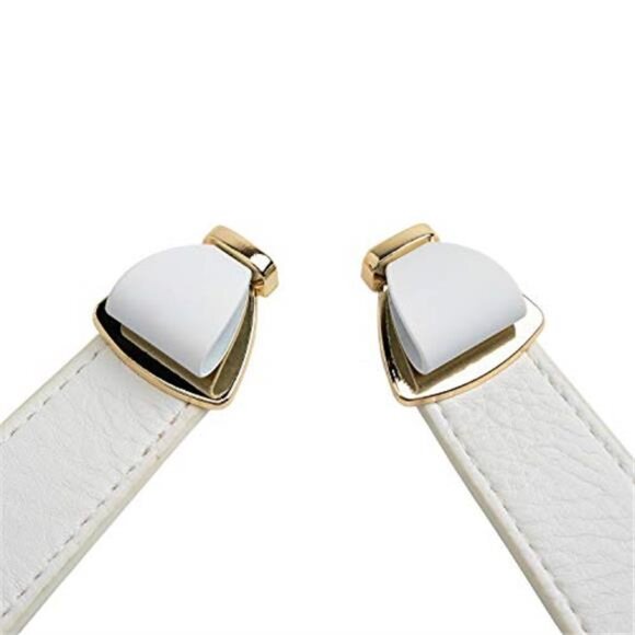 Women's 1" Width Bow Skinny Elastic Waist Belt - Stretchy, Thin Belt - Picture 4 of 4